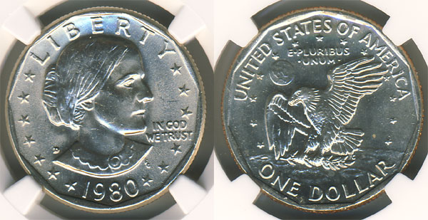 1980 Susan B. Anthony Dollar
