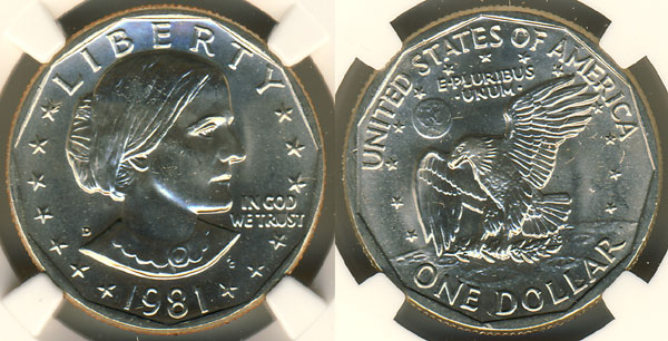 1981 Susan B. Anthony Dollar