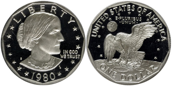 1980-S Proof Susan B. Anthony Dollar